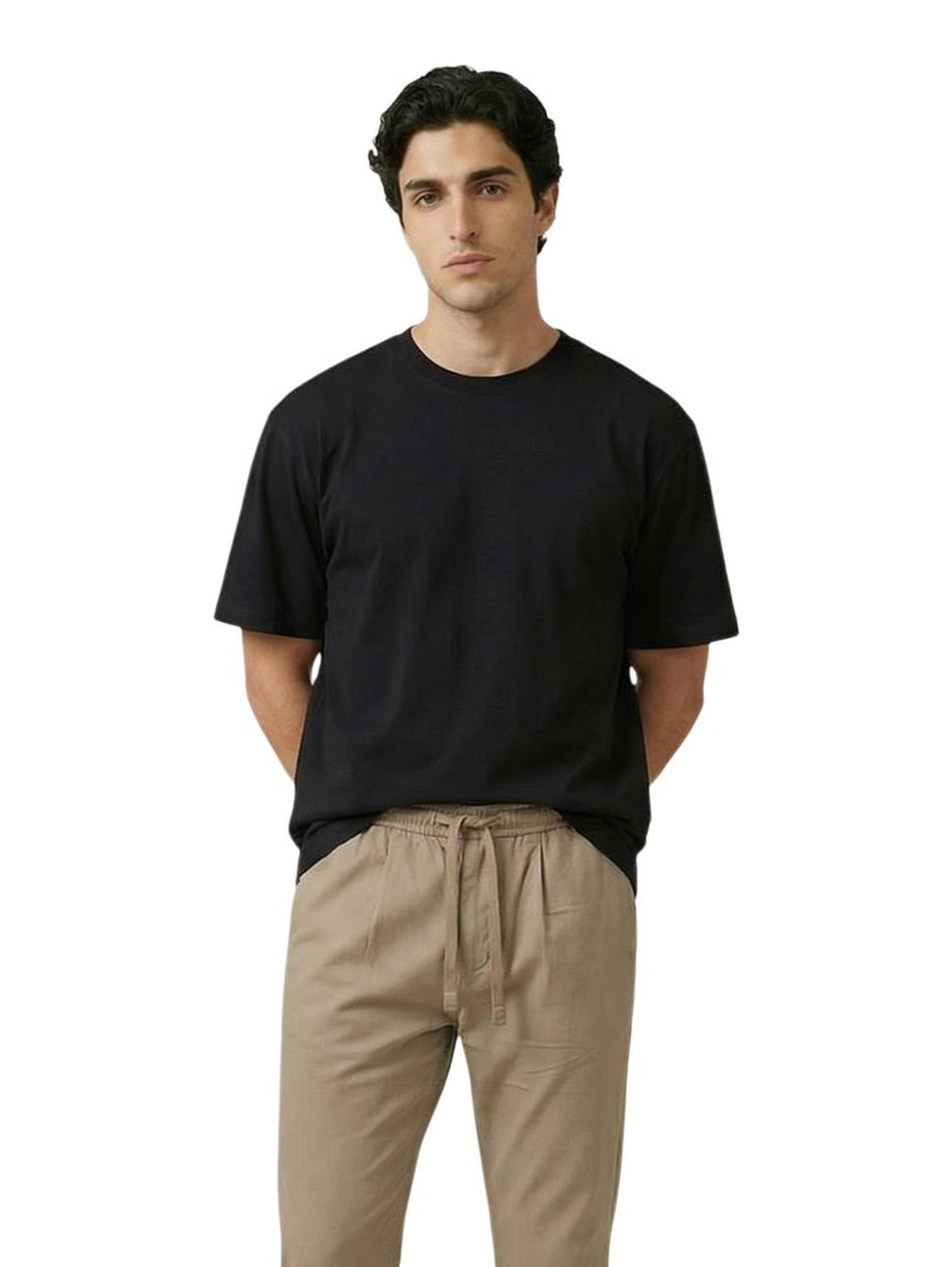 Black Cotton T-Shirt