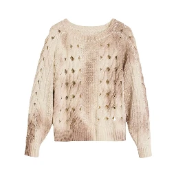 Beige Marabou Sweatshirt