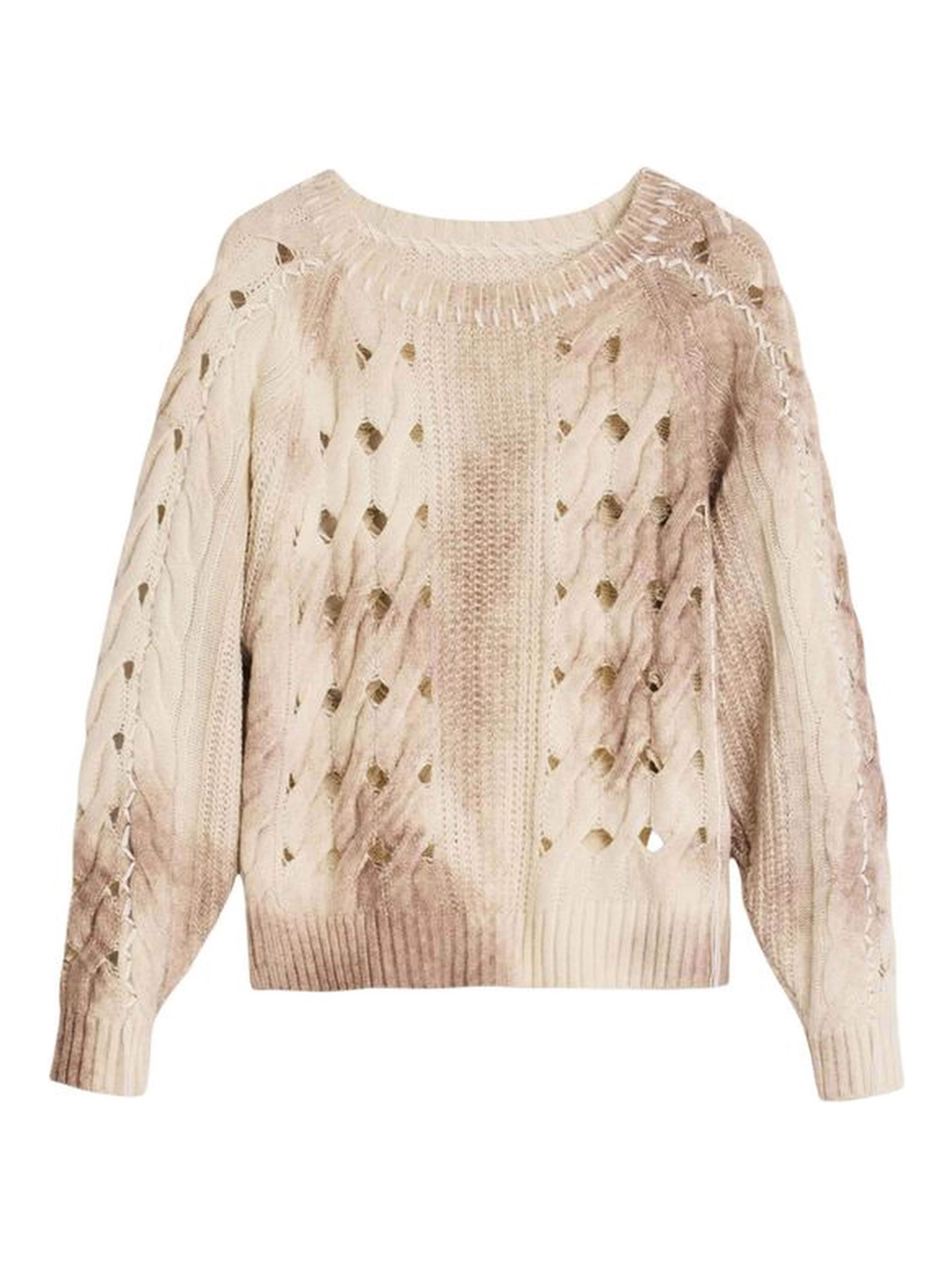 Beige Marabou Sweatshirt
