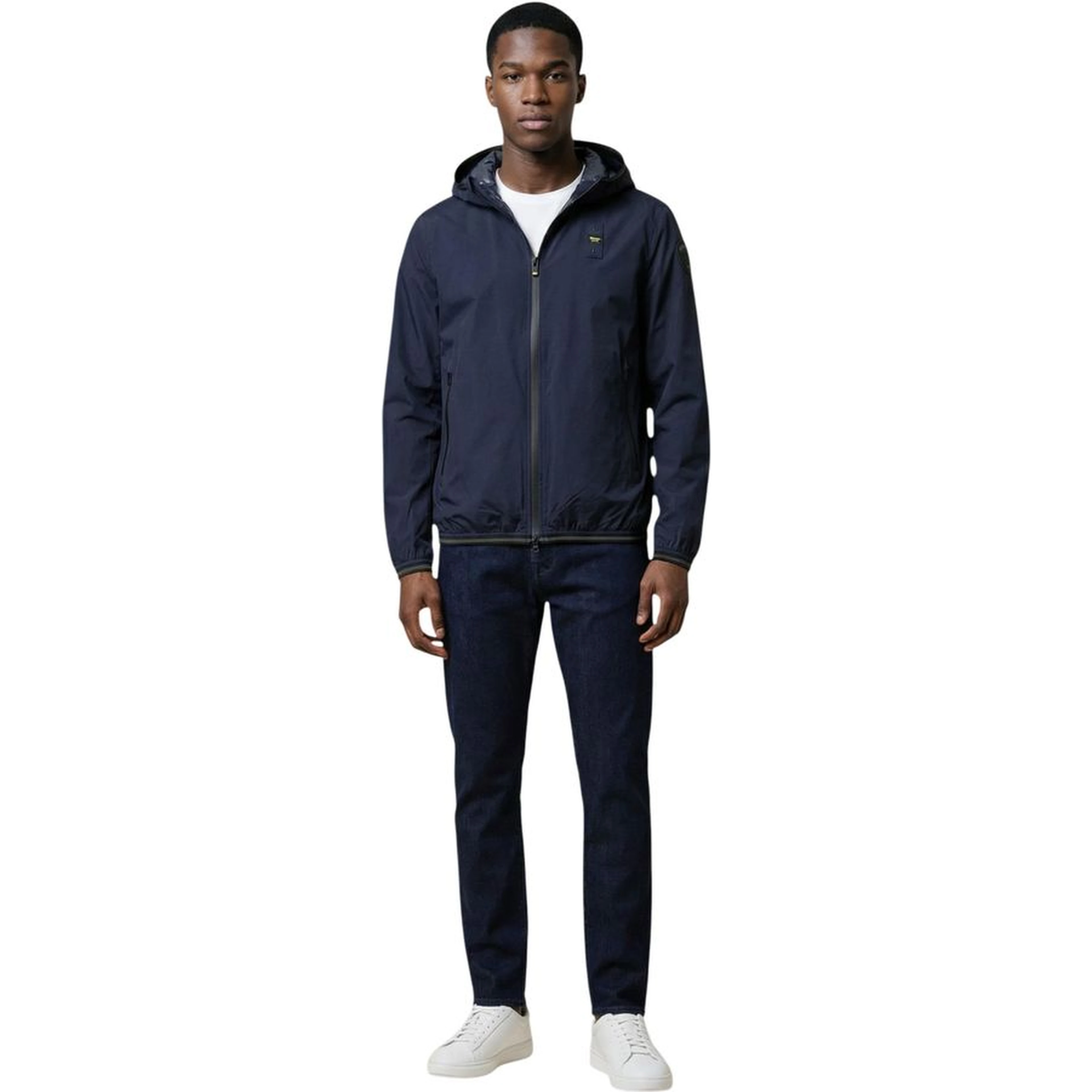 Blue Polyamide Shell Jacket