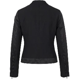 Black Polyamide Biker Jacket