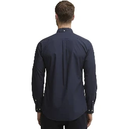 Blue Cotton Dress Shirt