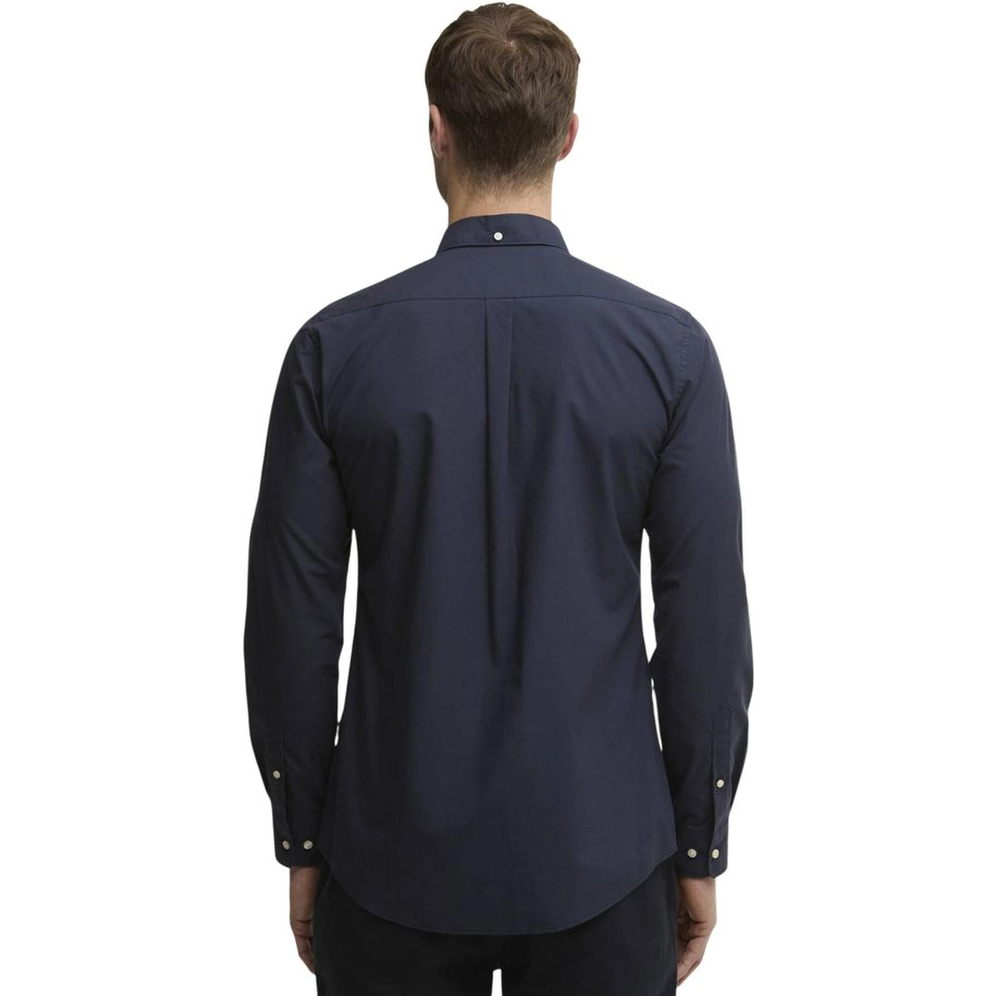 Blue Cotton Dress Shirt