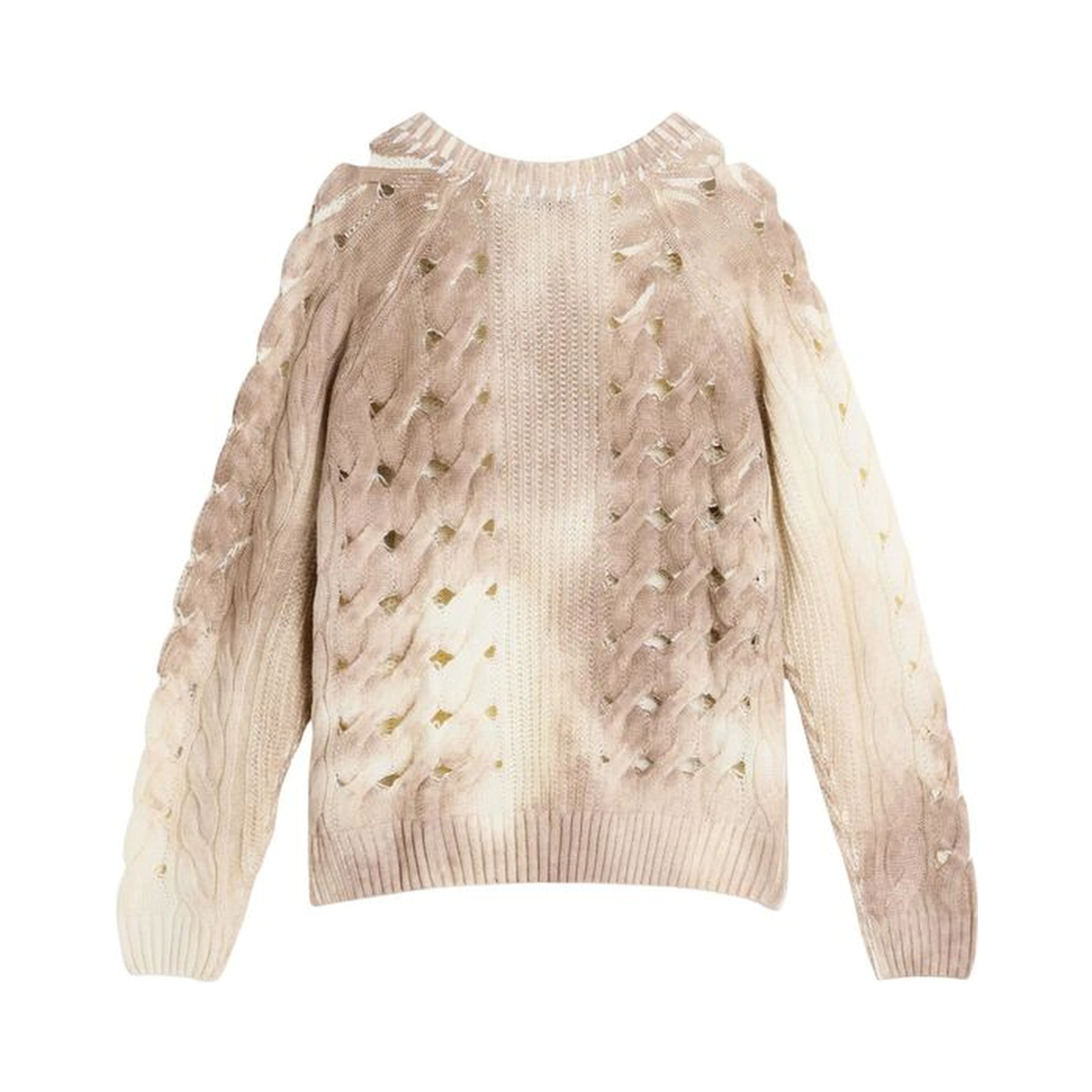 Beige Marabou Sweatshirt