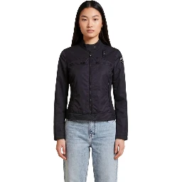 Black Polyamide Biker Jacket