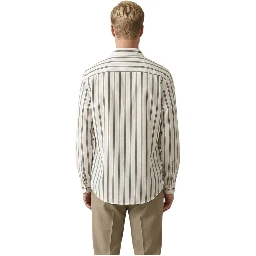 White Cotton Pattern Shirt