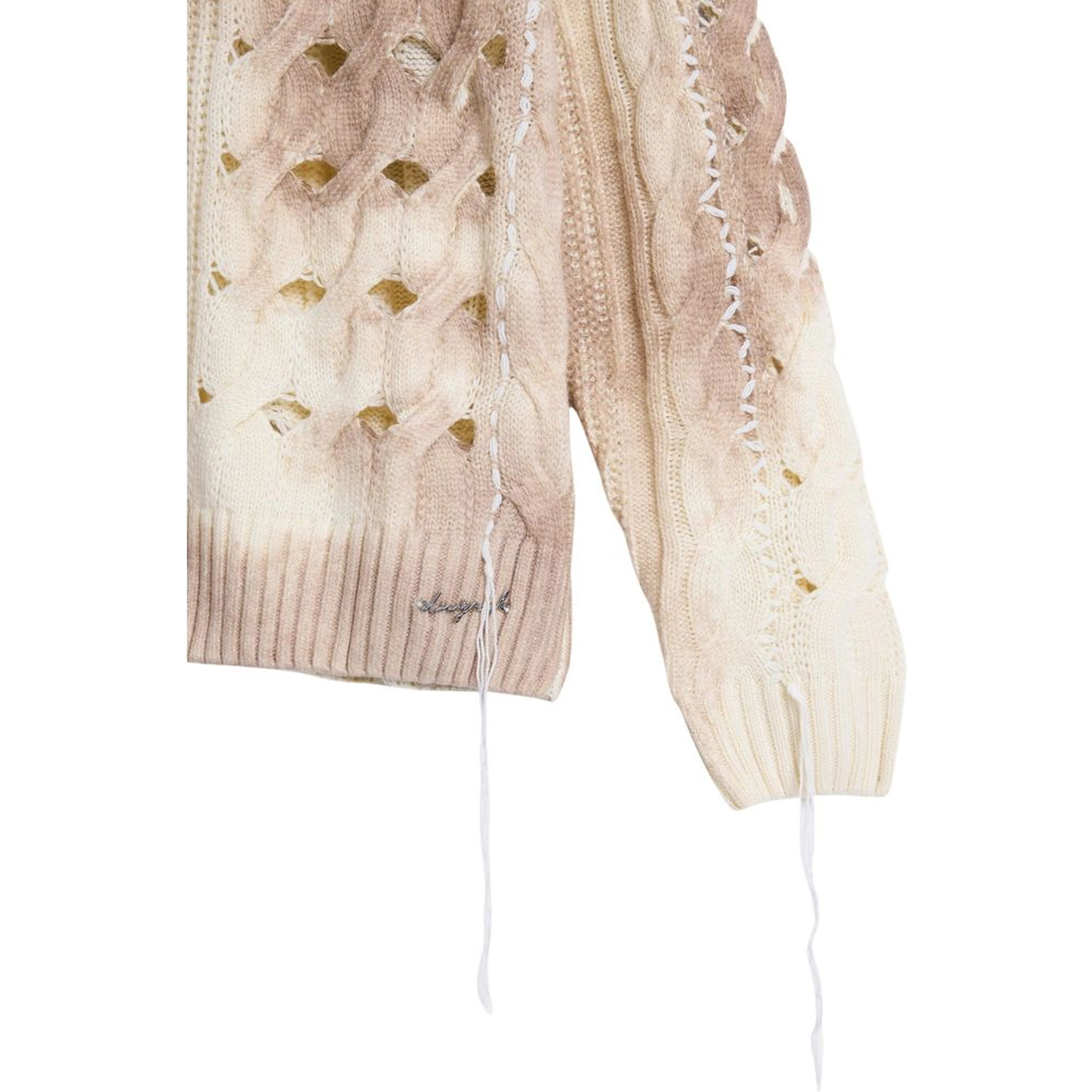 Beige Marabou Sweatshirt