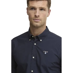 Blue Cotton Dress Shirt