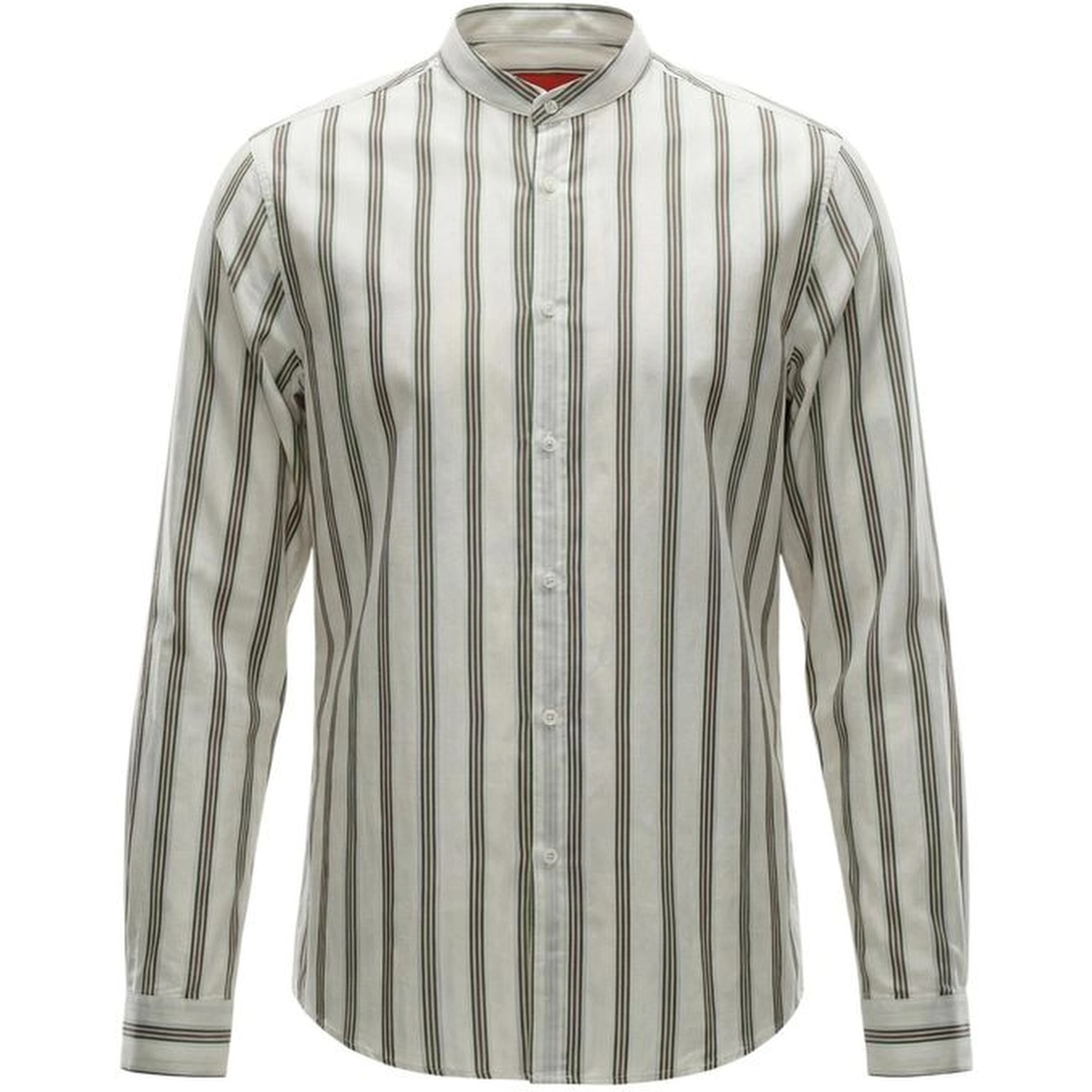 White Cotton Pattern Shirt