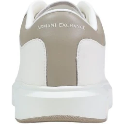 Cream Leather Low Top Sneakers