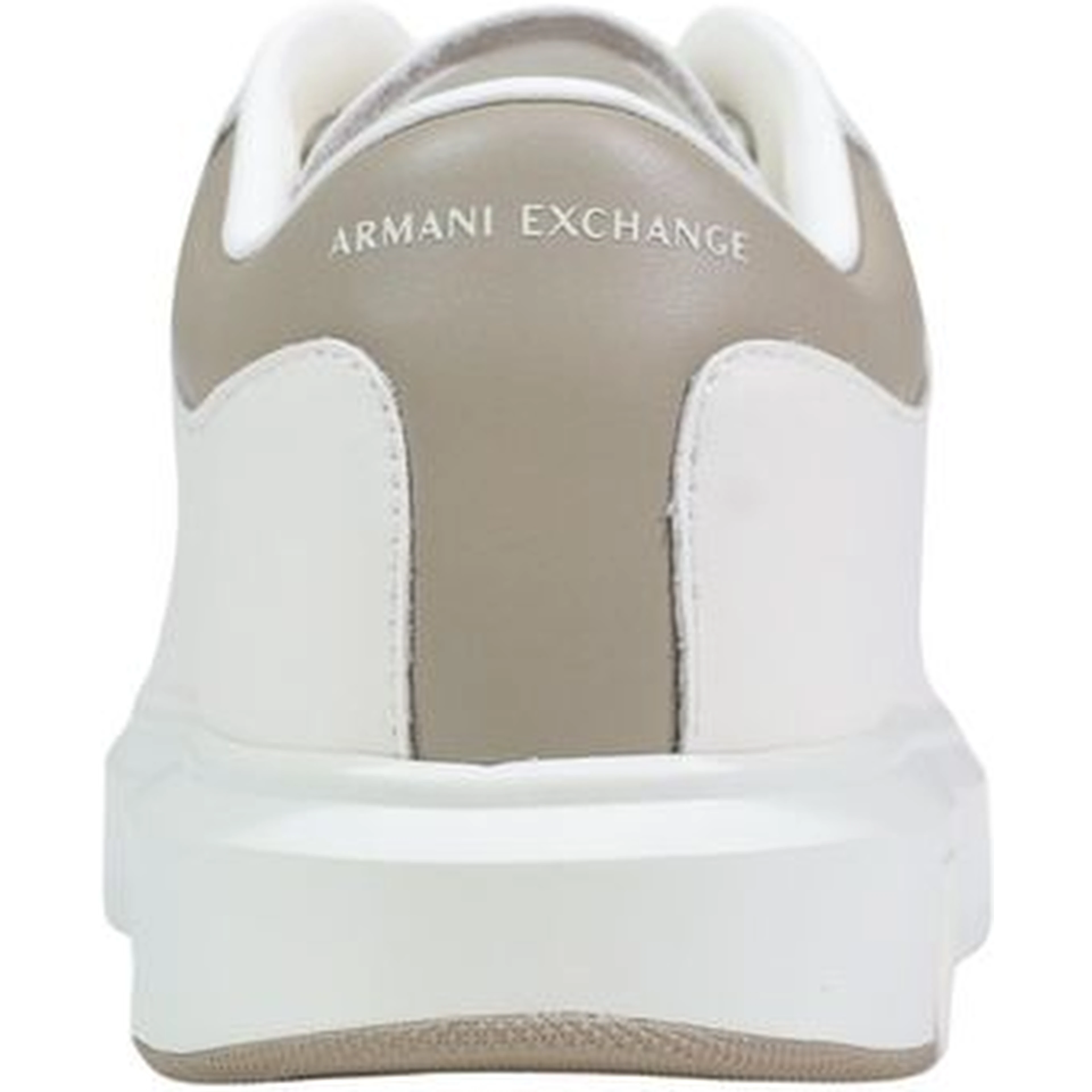 Cream Leather Low Top Sneakers