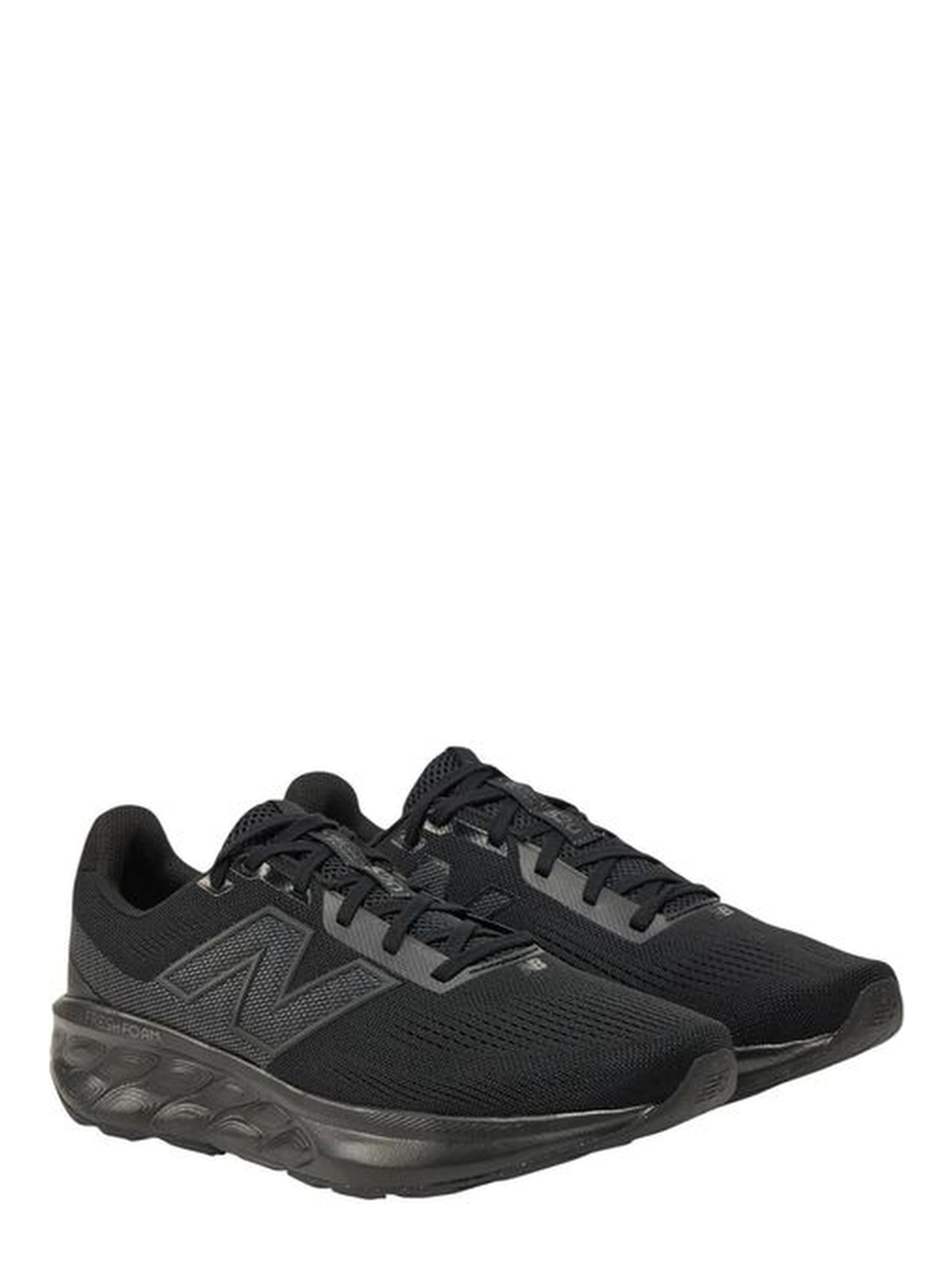 Black Synthetic Athletic Sneakers