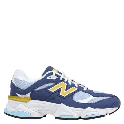 Blue Suede Leather Athletic Sneakers