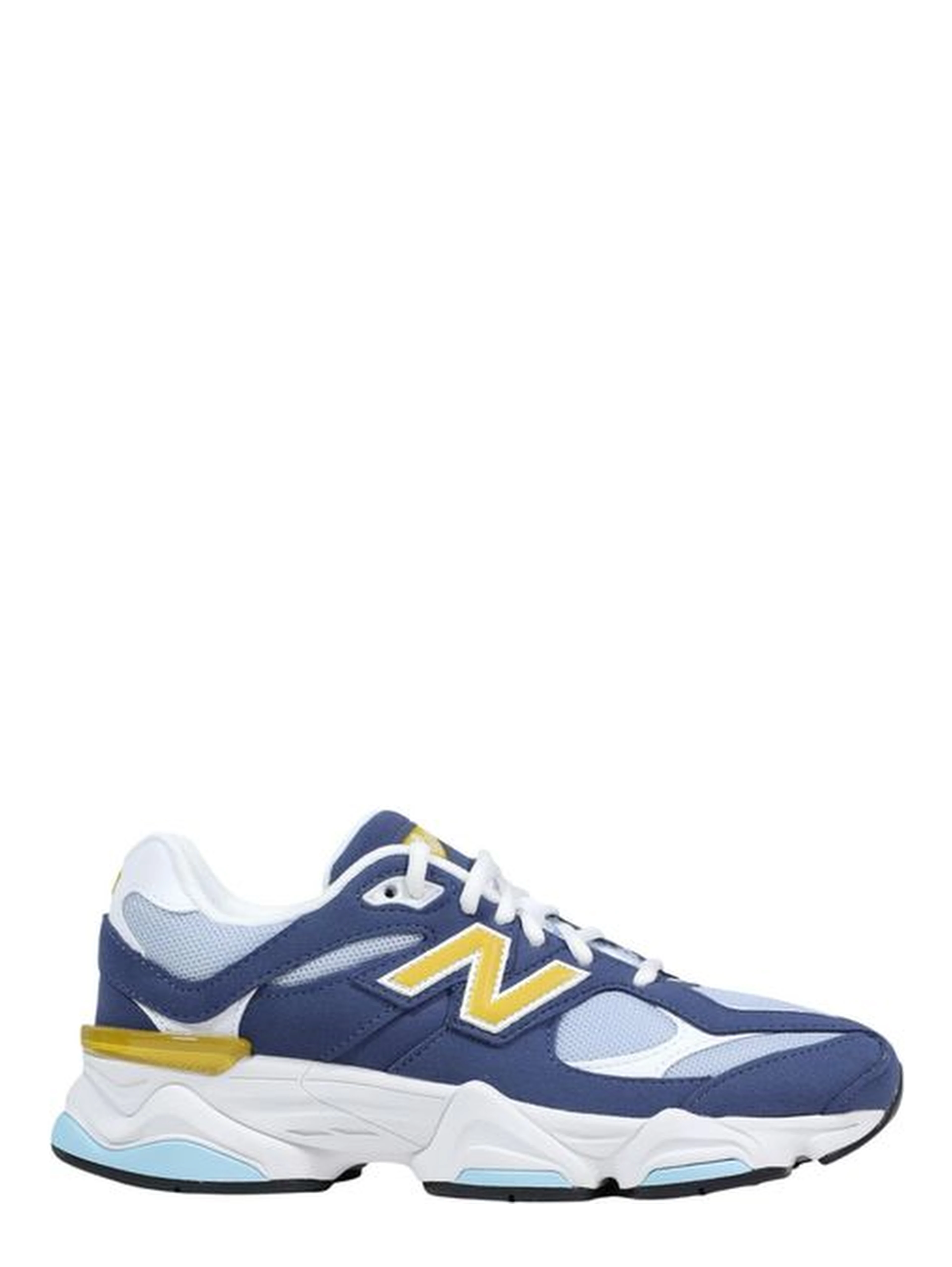 Blue Suede Leather Athletic Sneakers