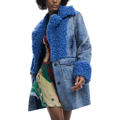 Blue Cotton Coat