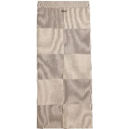 Beige Viscose Long Skirt