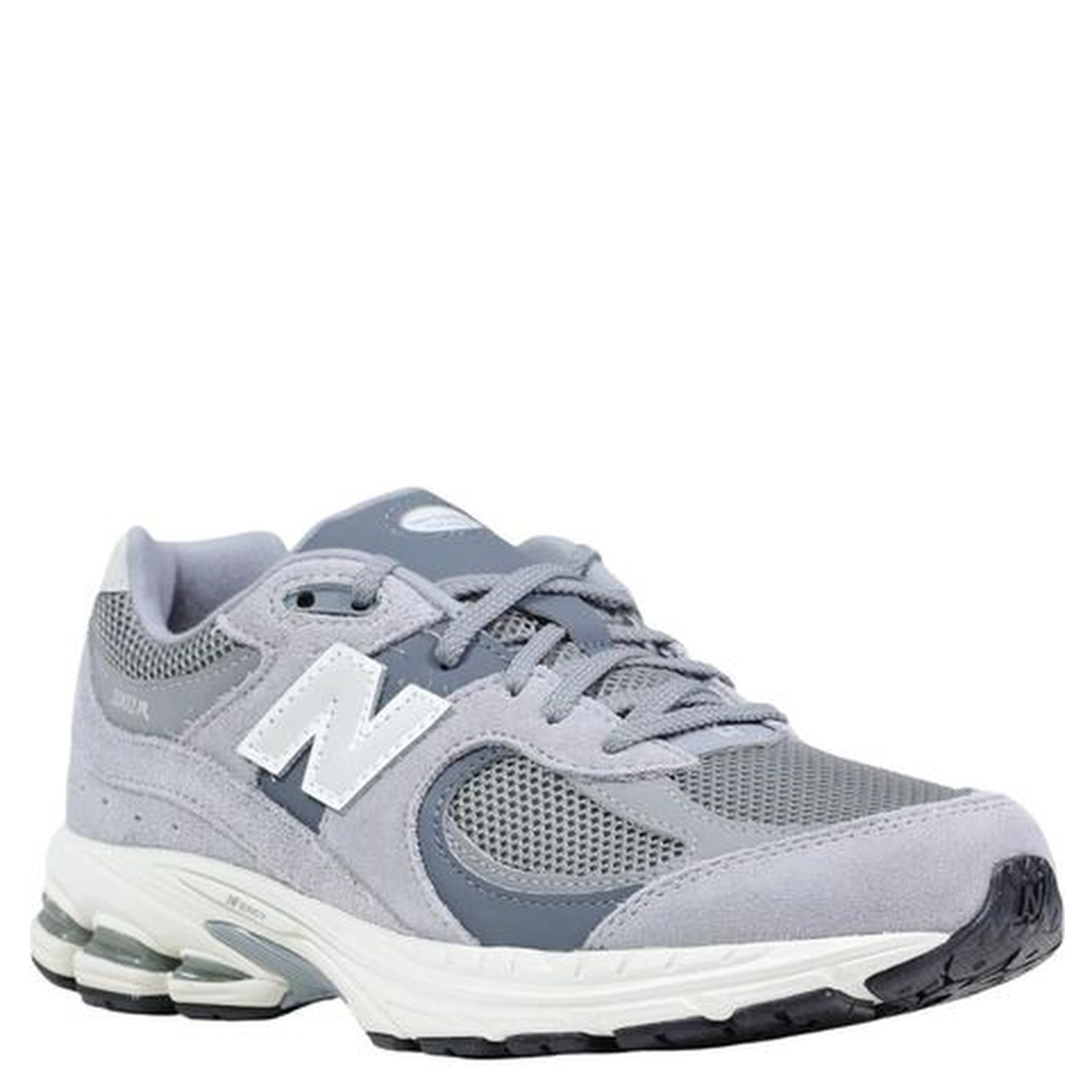 Gray Leather Athletic Sneakers