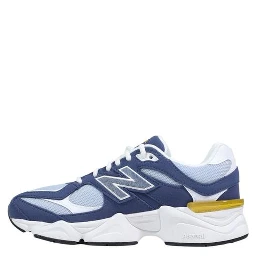 Blue Suede Leather Athletic Sneakers