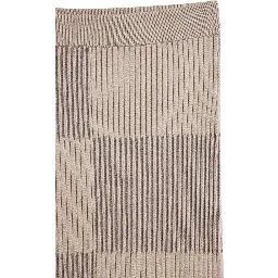 Beige Viscose Long Skirt