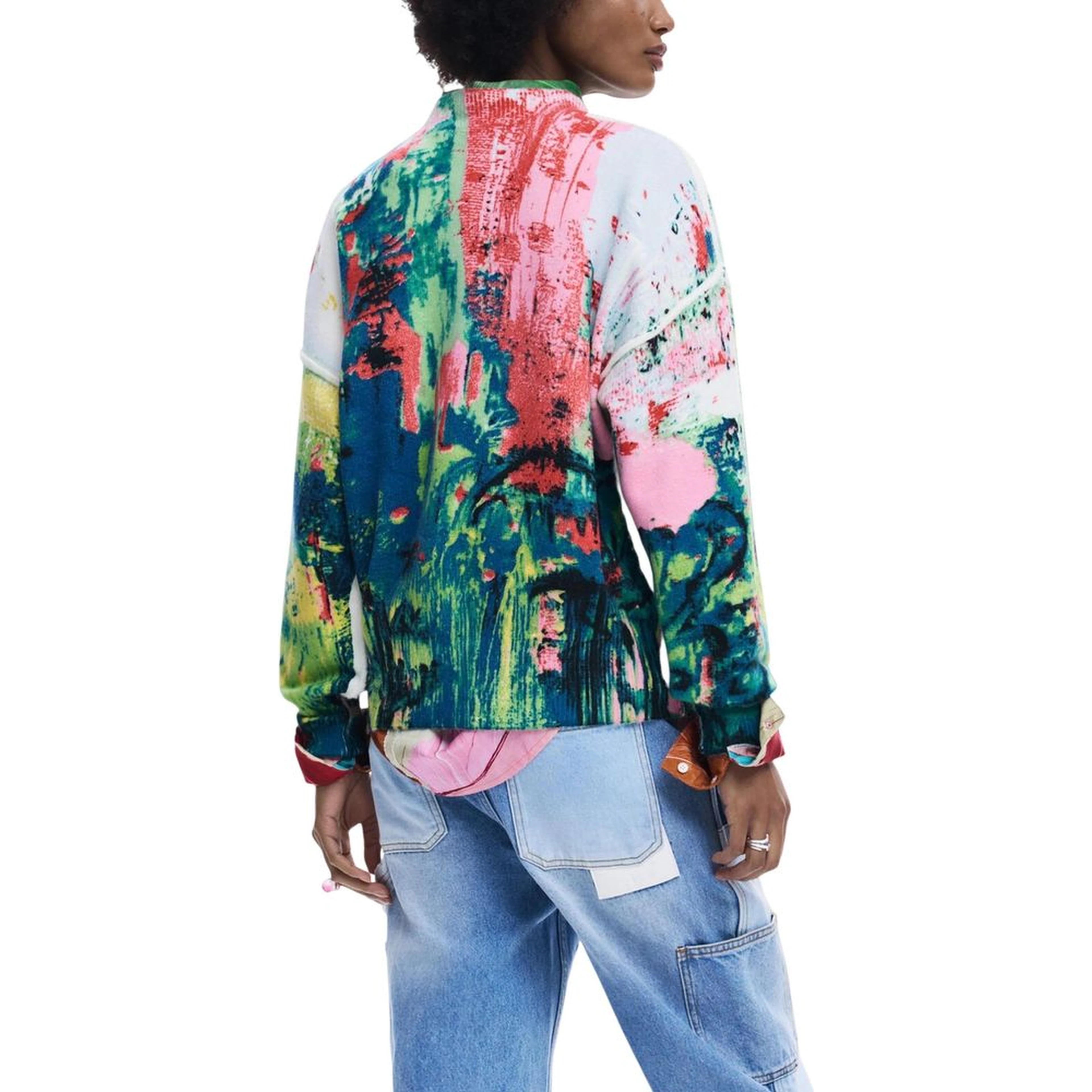 Red Marabou Sweatshirt