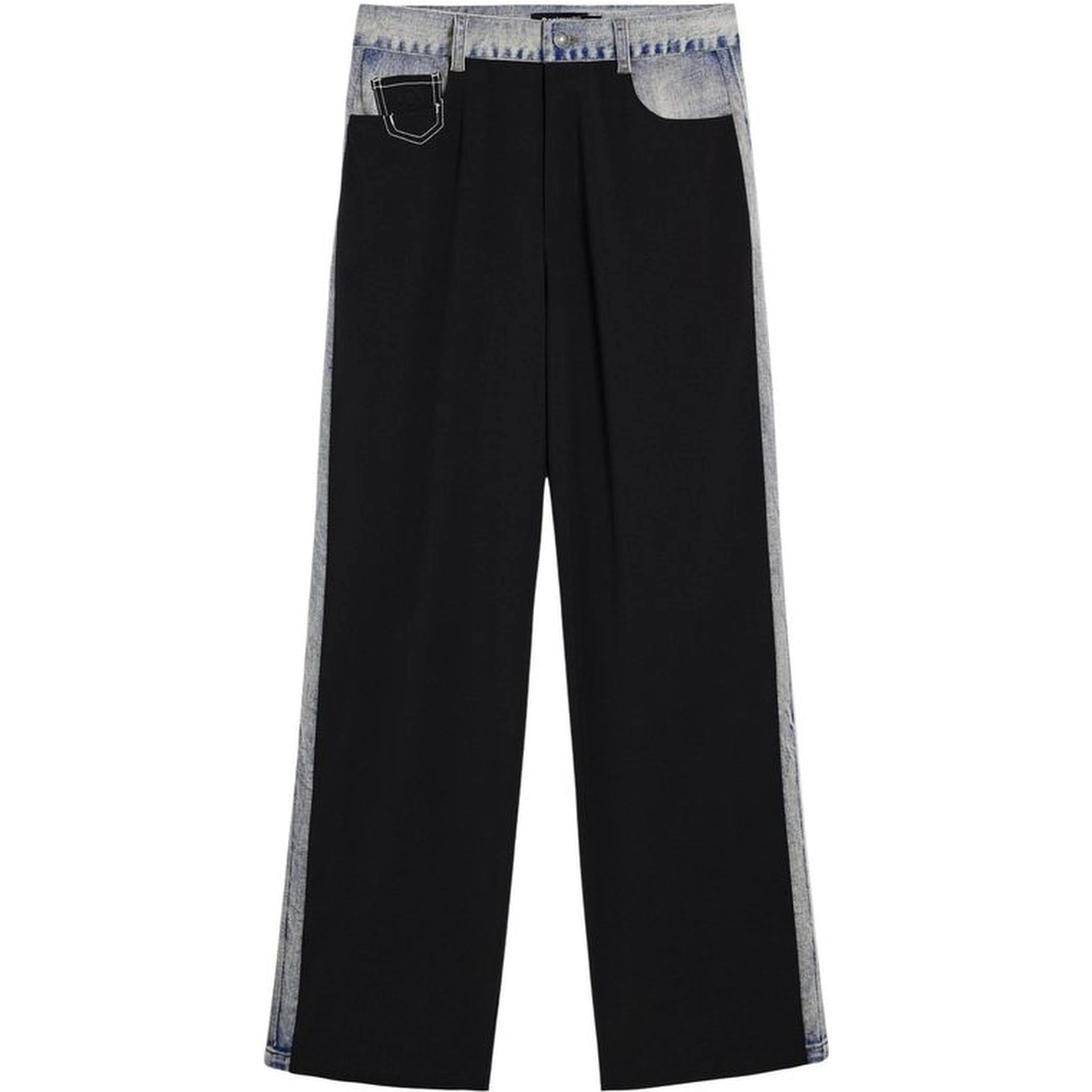 Black Polyester Pants