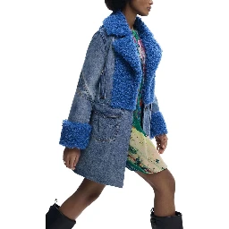 Blue Cotton Coat