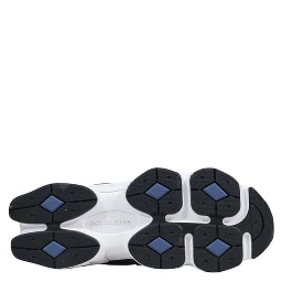 Blue Suede Leather Athletic Sneakers