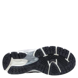 Gray Leather Athletic Sneakers