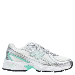 Silver Synthetic Athletic Sneakers