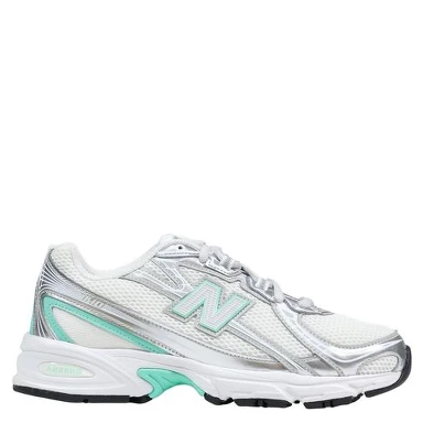 Silver Synthetic Athletic Sneakers