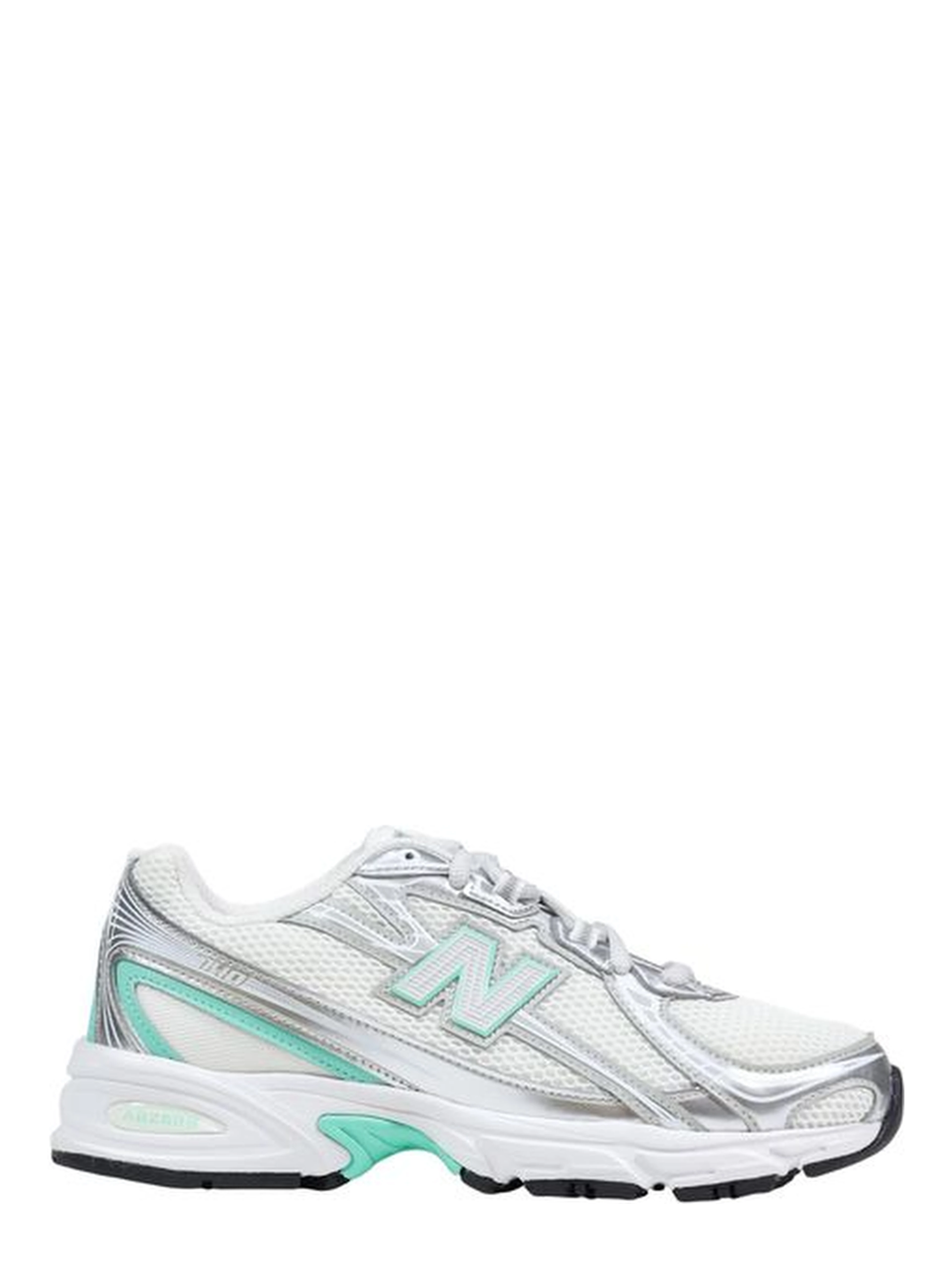 Silver Synthetic Athletic Sneakers