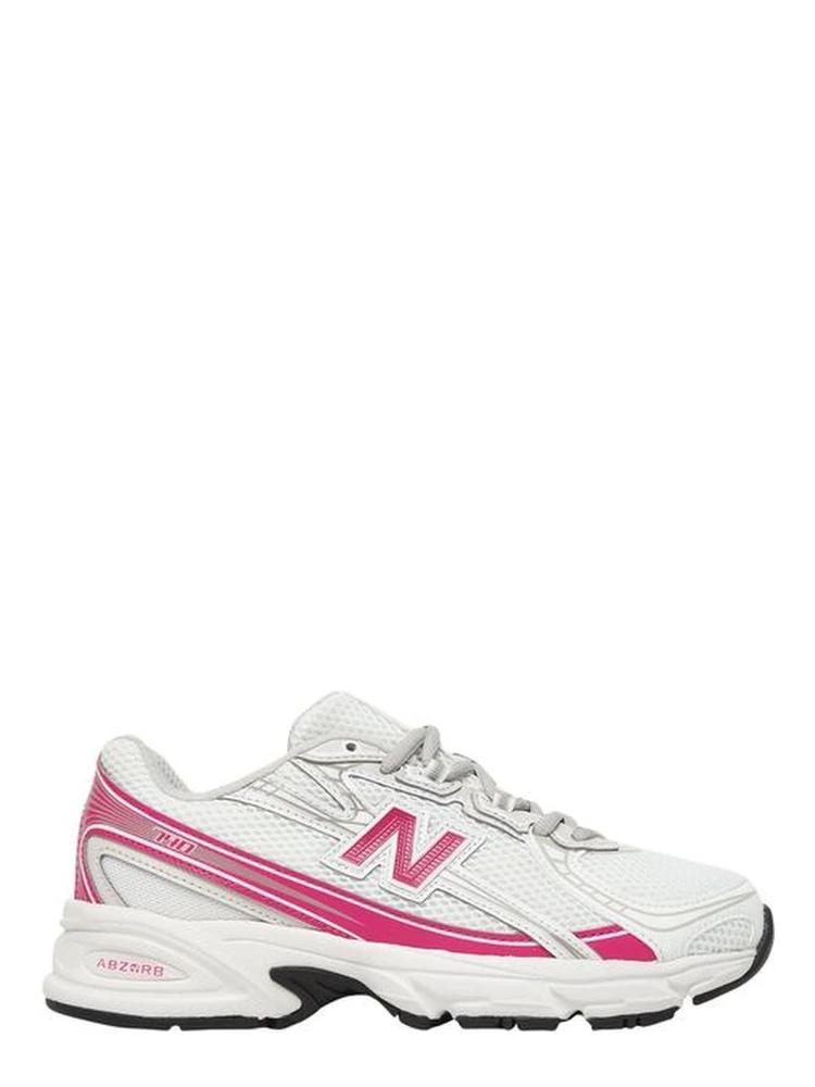 White Synthetic Athletic Sneakers