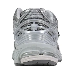 Silver Synthetic Athletic Sneakers