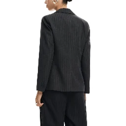 Gray Polyester Blazer