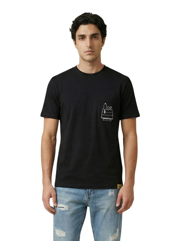 Black Cotton T-Shirt