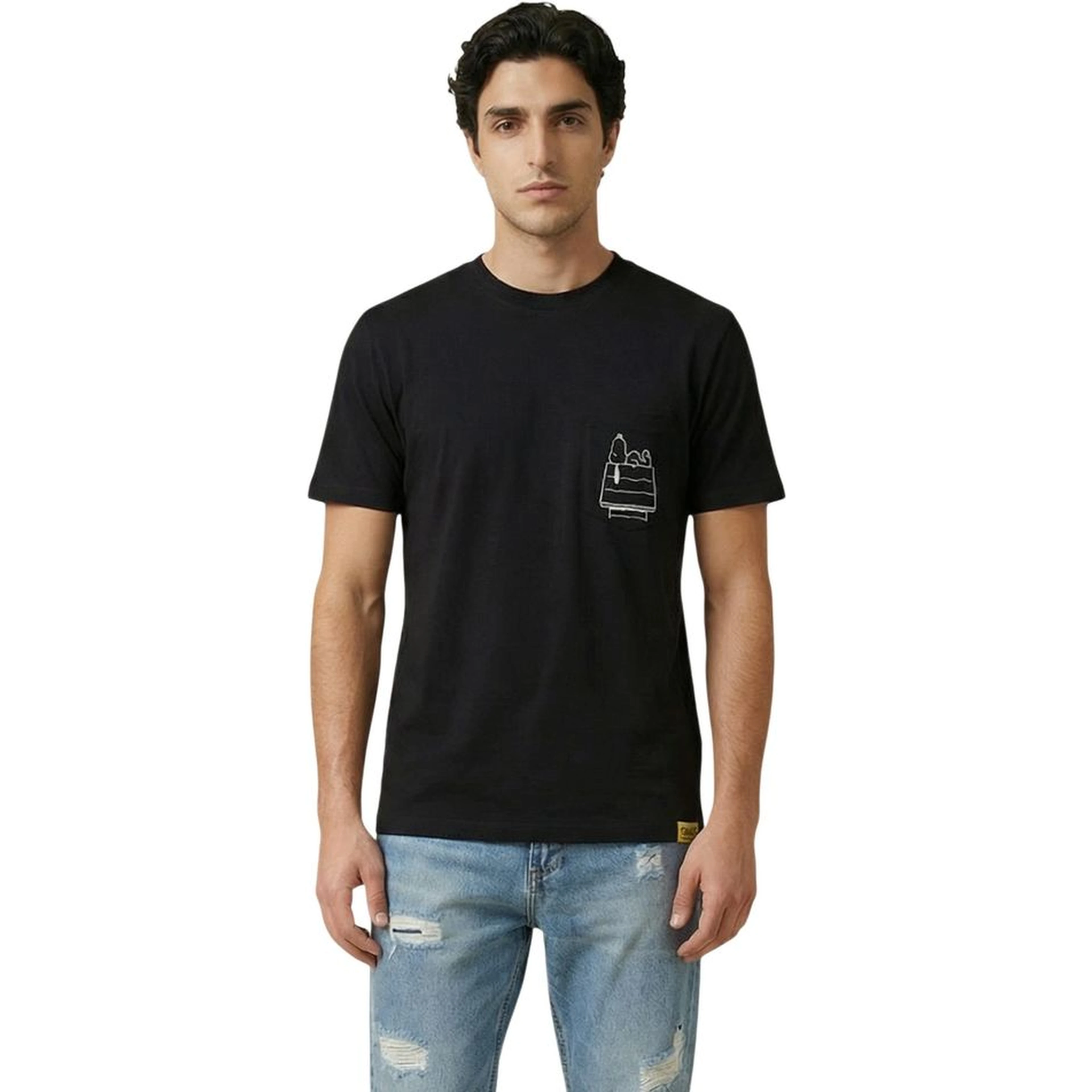 Black Cotton T-Shirt