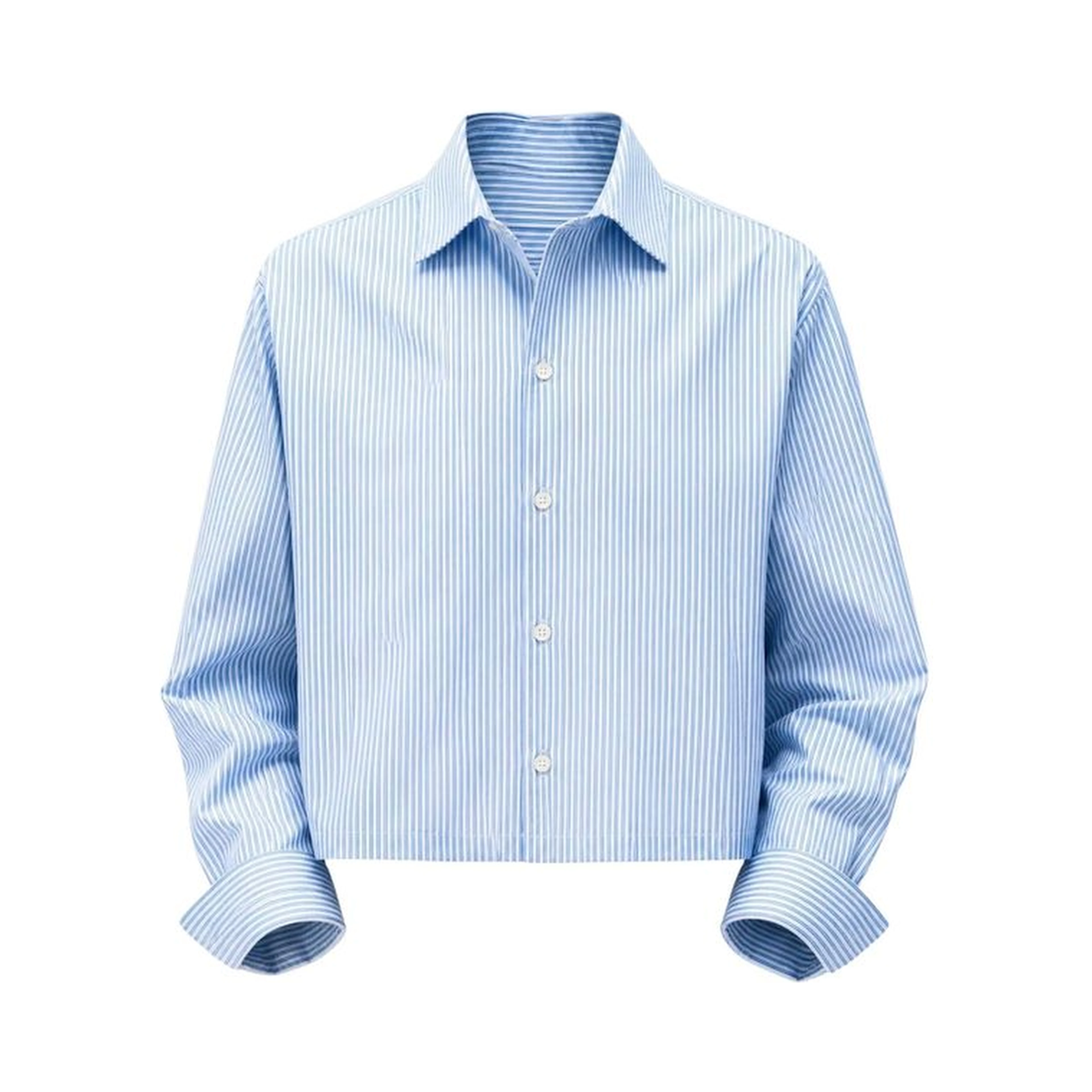 Blue Cotton Pattern Shirt