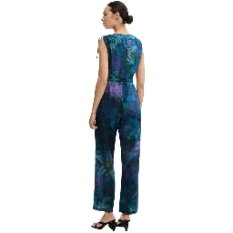 Blue Viscose Jumpsuit