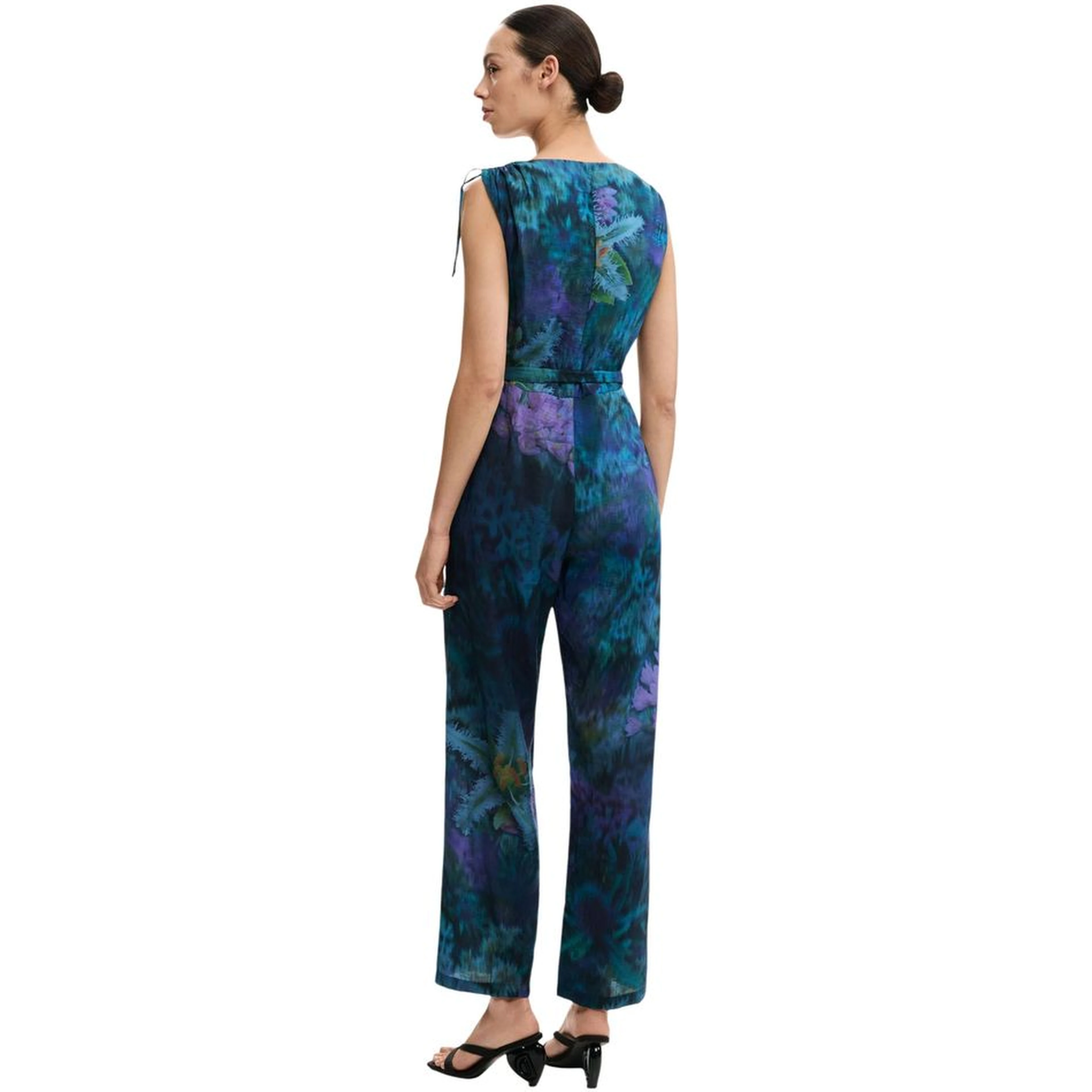 Blue Viscose Jumpsuit