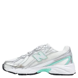 Silver Synthetic Athletic Sneakers