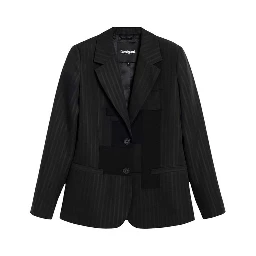 Gray Polyester Blazer