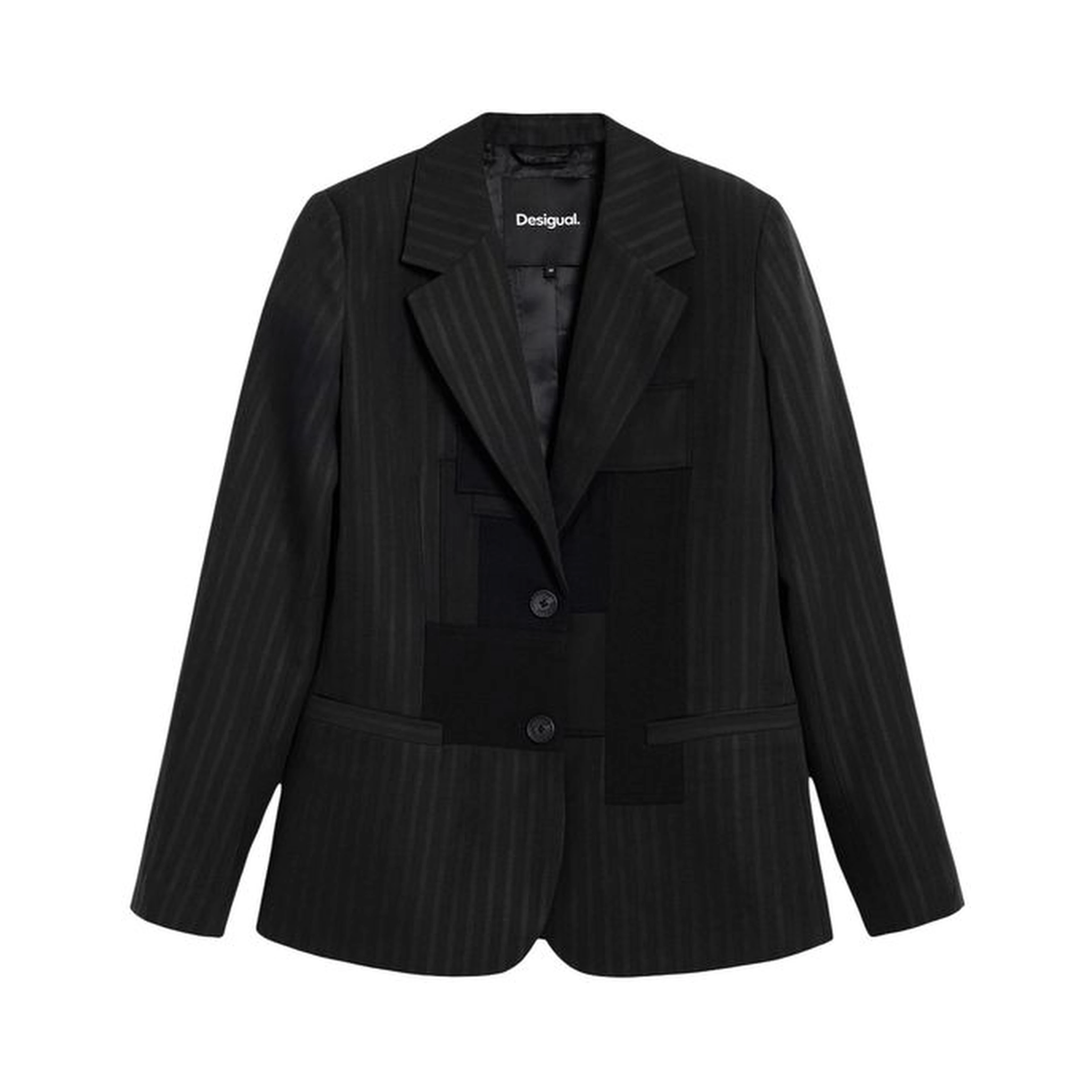 Gray Polyester Blazer
