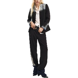 Black Cotton Blazer