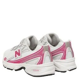 White Synthetic Athletic Sneakers