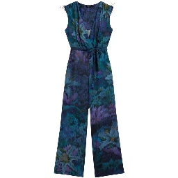 Blue Viscose Jumpsuit