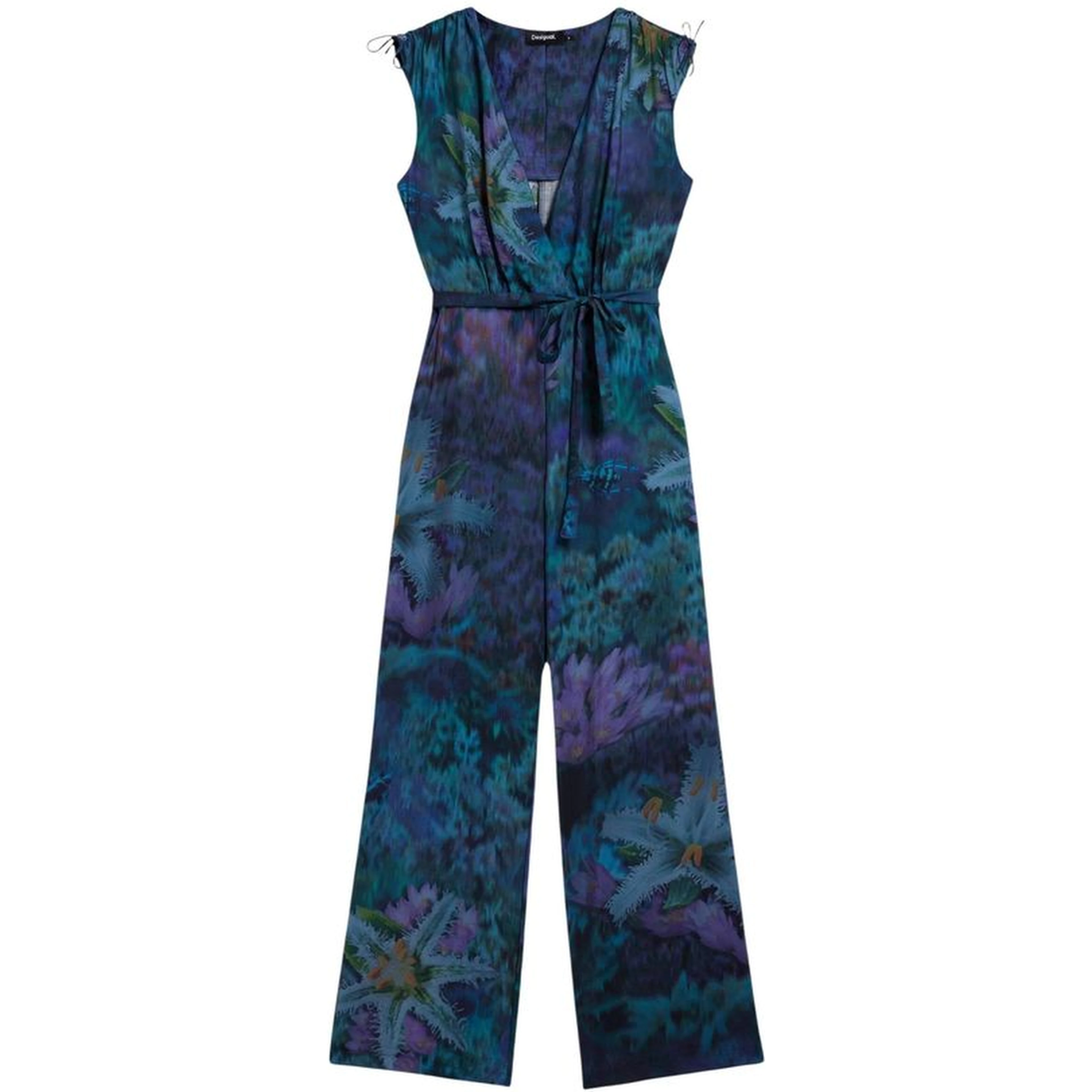 Blue Viscose Jumpsuit