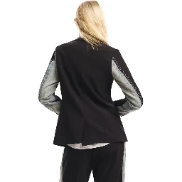 Black Cotton Blazer