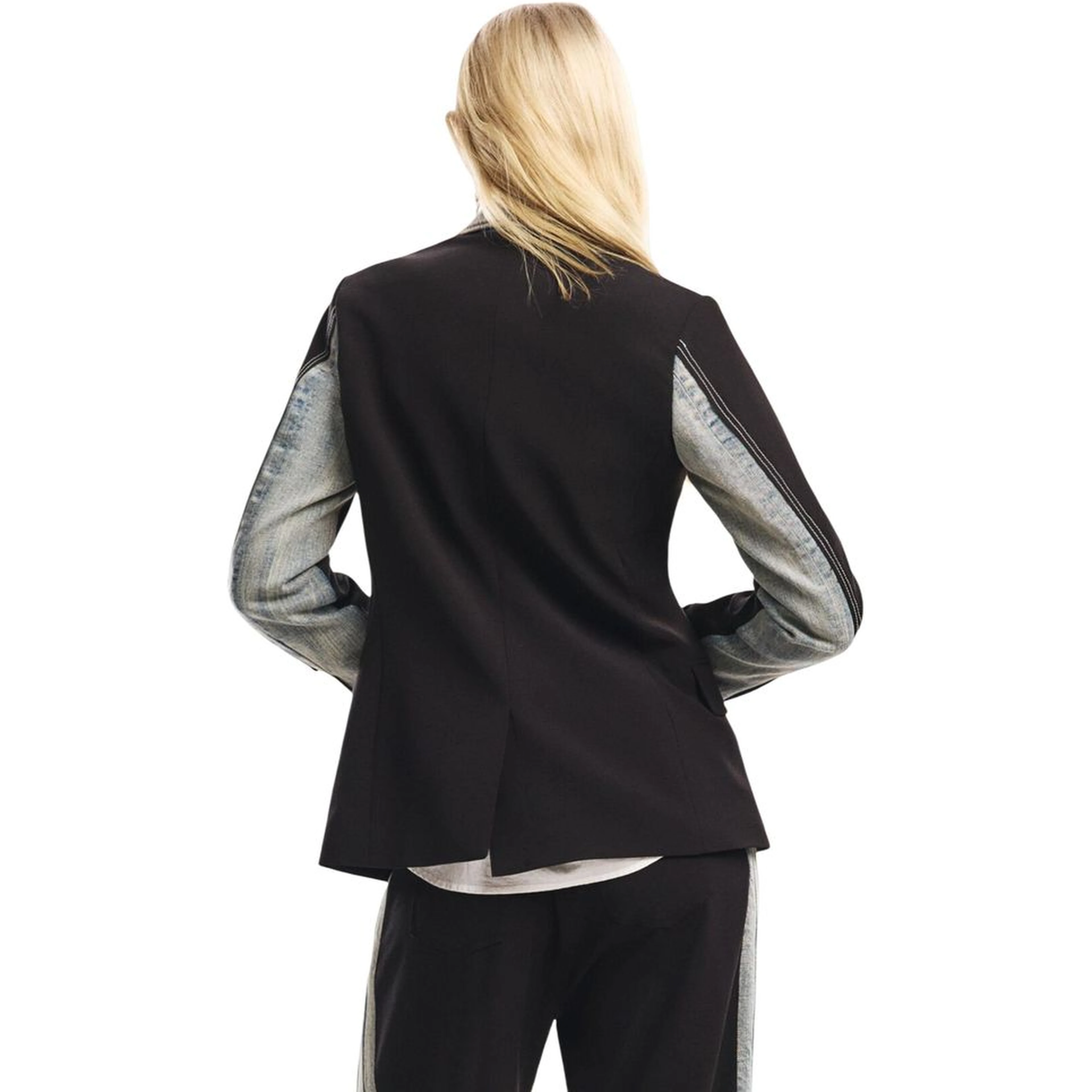 Black Cotton Blazer