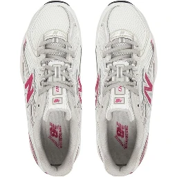White Synthetic Athletic Sneakers