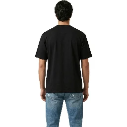 Black Cotton T-Shirt